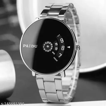 Luxury Steel Paidu Black Men Black Watch For Boys Stylish Men for Watch Boys watch Men(DavNey)