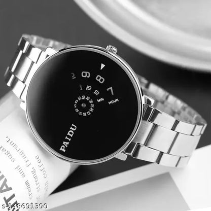 Luxury Steel Paidu Black Men Black Watch For Boys Stylish Men for Watch Boys watch Men(DavNey)