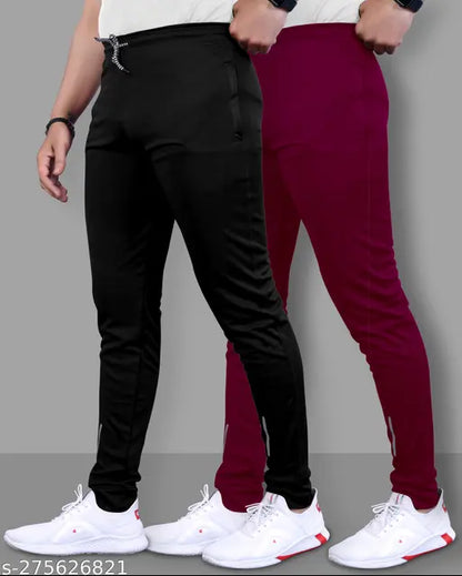 men's regular stratechable body fitting track pants for men | men track pants | track pants (DavNey)